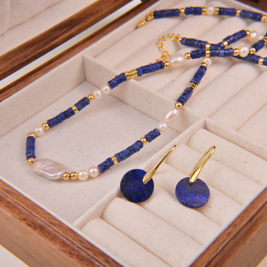 Handmade Freshwater Pearl Beaded Necklace – Minimalist Elegant Jewelry for Women
