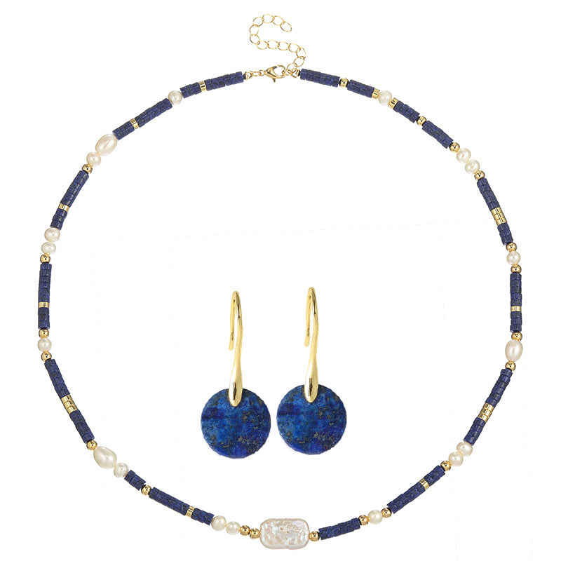 Handmade Freshwater Pearl Beaded Necklace – Minimalist Elegant Jewelry for Women