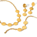 Twisted Hoop Necklace, Bracelet & Earrings Set – 18K Gold Plated Stainless Steel Minimalist Fashion Jewelry for Women
